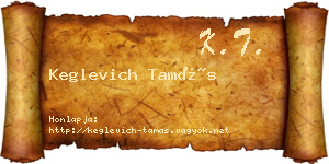 Keglevich Tamás névjegykártya